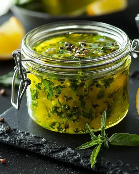 recette Sauce vierge parfumée au citron et aux herbes