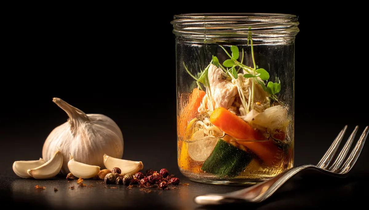 recette Nouilles sautées au poulet et légumes croquants