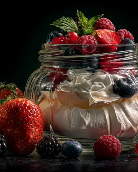 recette Pavlova aux fruits rouges